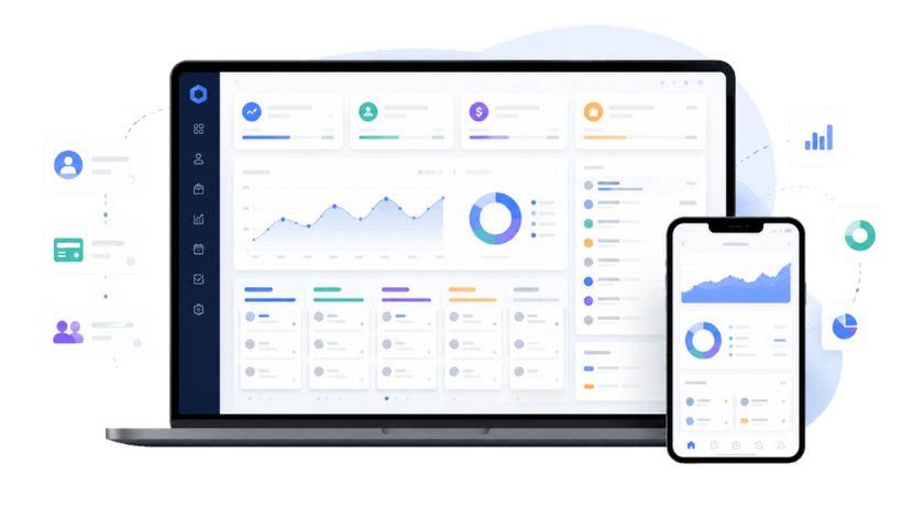 DevSuite en computadora y dispositivos móviles